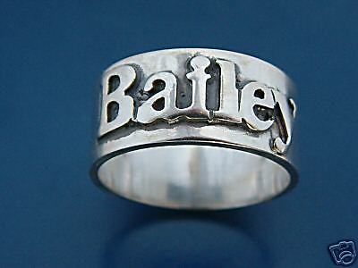 ANY NAME RING Sterling Silver any size WOW necklace Personalised 