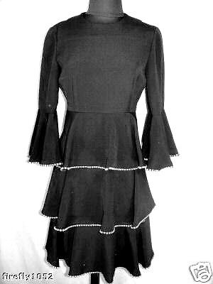 VINTAGE 1960S SAM WINSTON DESIGNER RHINESTONE DRESS  