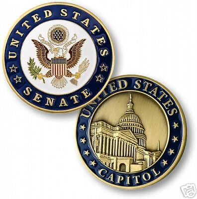 SENATE SENATOR CAPITOL HILL COLOR CHALLENGE COIN  