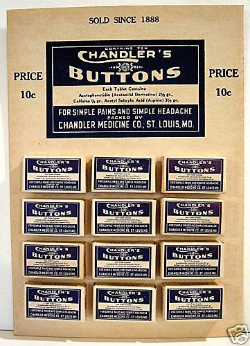 Vintage Chandler Medicine Drug Store Display Old Stock  