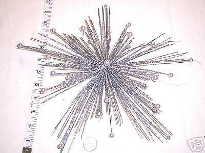 DARICE 12 INCH SILVER GLITTERED STAR ORNAMENT  