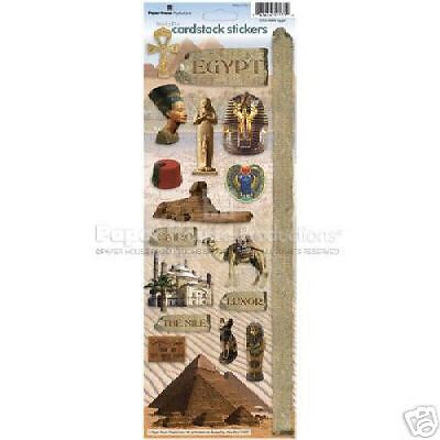Egypt Paper House Cardstock Sticker Scrapbooking  