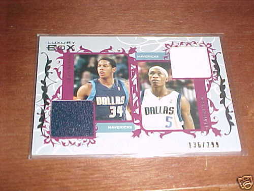 06 07 Luxury Box Devin Harris/Josh Howard JERSEY 136/299  