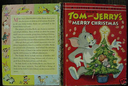 Golden Book TOM & JERRYS MERRY XMAS   1st   SALE  