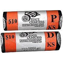 2005 Kansas P & D Quarter Mint Rolls R46  