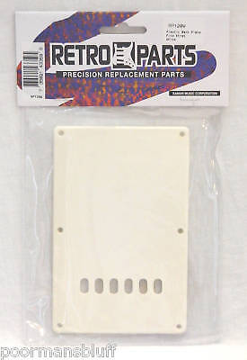 RETRO PARTS WHITE PLASTIC BACK PLATE FITS STRATS   NEW  