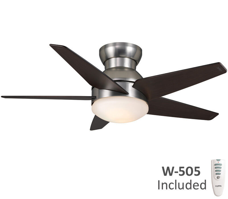   52 Isotope Brushed Nickel Hugger Remote Ceiling Fan C30G45H  